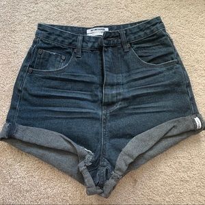One Teaspoon High Waist Bandits Shorts Size 25